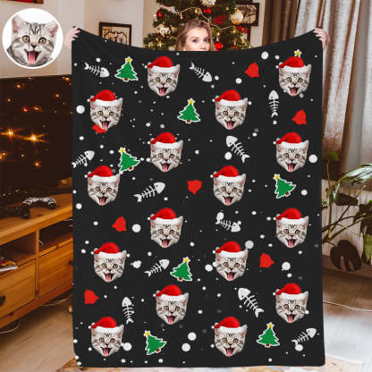 Personalisiertes Weihnachtsdecken Individuelle Hundedecken Kuscheldecke Weihnachtsgeschenk