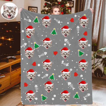 Personalisiertes Weihnachtsdecken Individuelle Hundedecken Kuscheldecke Weihnachtsgeschenk
