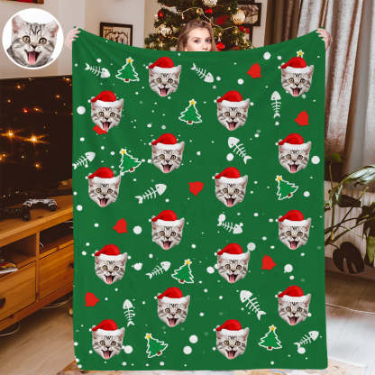 Personalisiertes Weihnachtsdecken Individuelle Hundedecken Kuscheldecke Weihnachtsgeschenk