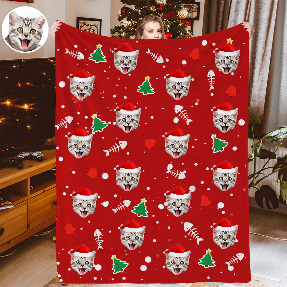 Personalisiertes Weihnachtsdecken Individuelle Hundedecken Kuscheldecke Weihnachtsgeschenk
