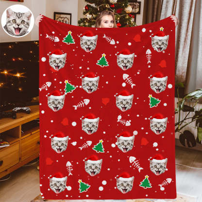 Personalisiertes Weihnachtsdecken Individuelle Hundedecken Kuscheldecke Weihnachtsgeschenk