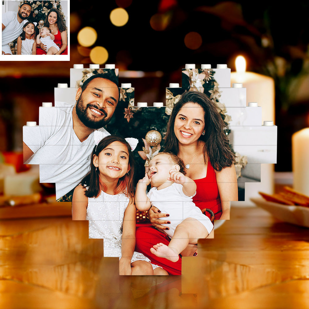 Personalisierter Fotoblock Puzzle Individuelles Baustein Porträt Geschenk zum Jubiläum