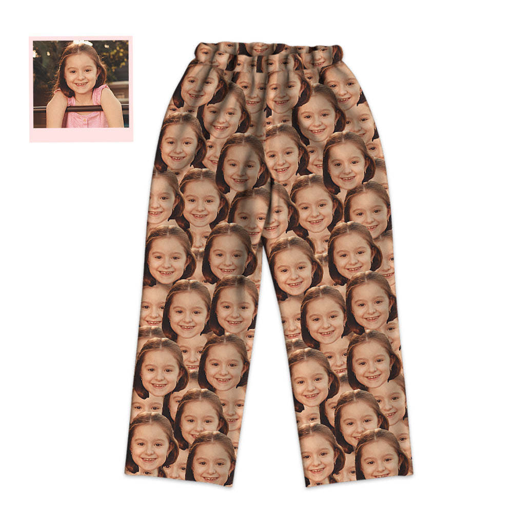 Kinder Schlafanzug mit Gesicht Personalisiert Kinder Schlafanzug mit F