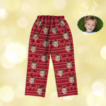 Kinder Weihnachts Schlafanzüge Mit Gesicht Individuelle Kinder Schlafanzüge Personalisierte Foto Schlafanzüge Für Kinder