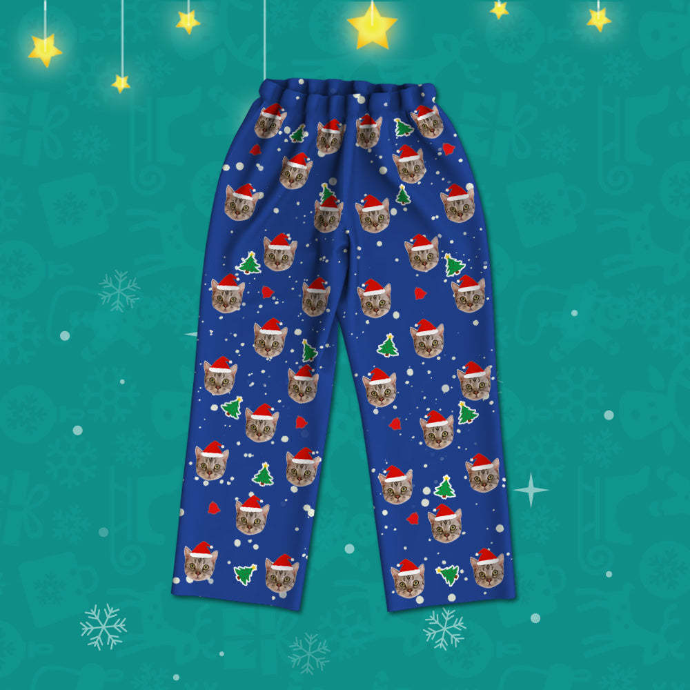 Personalisierter Weihnachts Schlafanzug mit Bild Bequeme Nachtwäsche Weihnachtsgeschenk