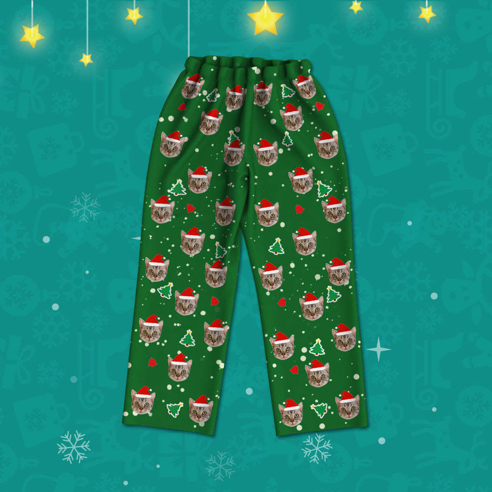 Personalisierter Weihnachts Schlafanzug mit Bild Bequeme Nachtwäsche Weihnachtsgeschenk