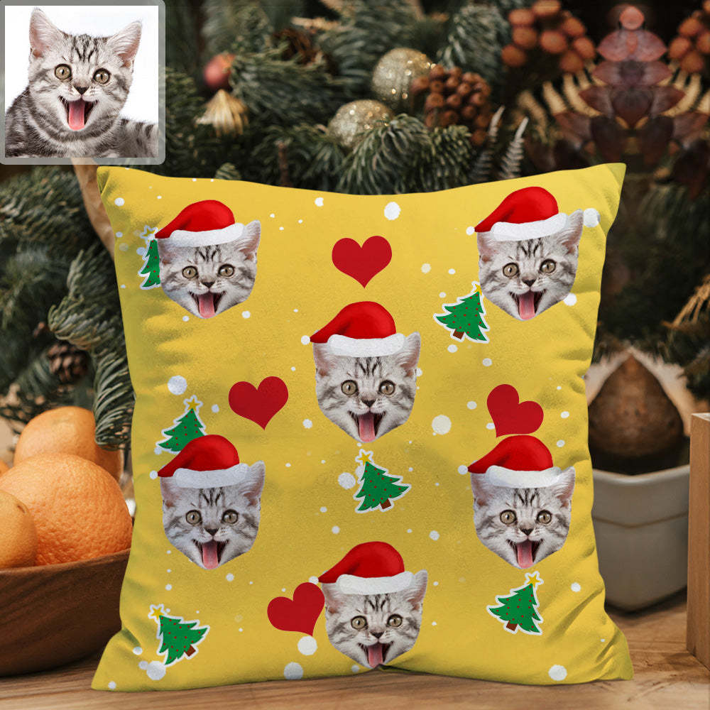 Personalisiertes Haustierkissen Dekorativer Kissenbezug Weihnachtskiss