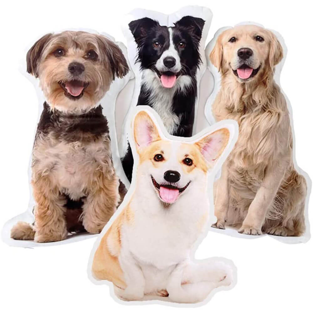 3D Maßgefertigtes Haustier Kissen mit Foto Weiches Plüschkissen für Katzen und Hunde