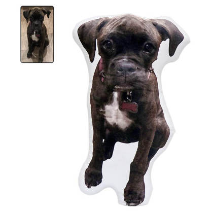 3D Maßgefertigtes Haustier Kissen mit Foto Weiches Plüschkissen für Katzen und Hunde