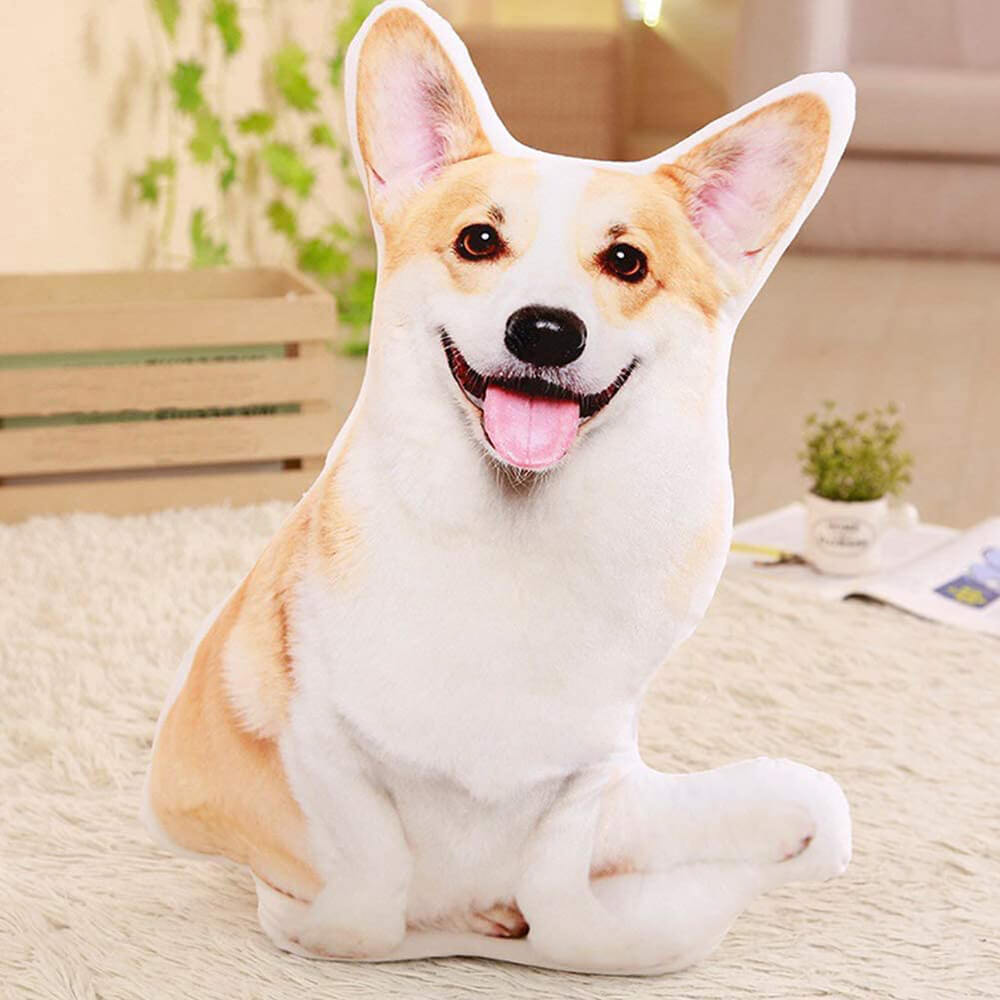 3D Maßgefertigtes Haustier Kissen mit Foto Weiches Plüschkissen für Katzen und Hunde