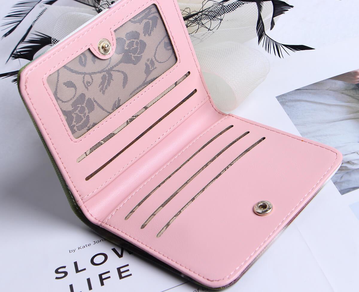 Personalisierte Foto Geldbörse Beidseitiger 3D Druck Leder Kurzer Geldclip