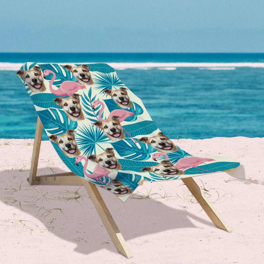 Personalisierbares Strandtuch mit Foto für Strand Pool Party Individuelles Sommer Badetuch Geschenk für Freundin