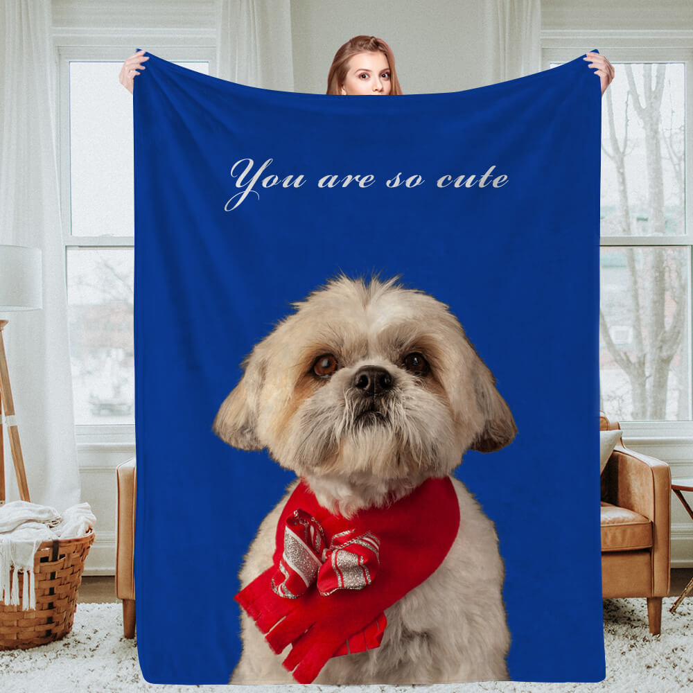 Personalisierte Hund Foto Decken Personalisierte Katze Foto Decken Fleece Wurfdecke