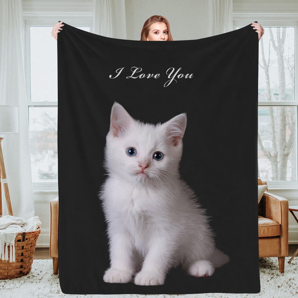 Personalisierte Hund Foto Decken Personalisierte Katze Foto Decken Fleece Wurfdecke