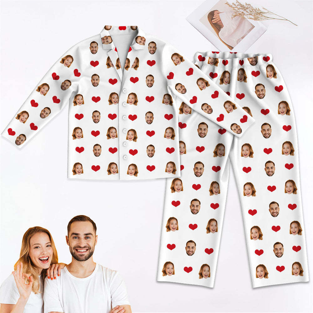 Personalisierte Schlafanzüge mit Gesicht Individuelle Schlafanzüge mit Foto Bequeme Nachtwäsche