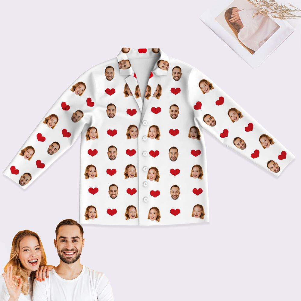 Personalisierte Schlafanzüge mit Gesicht Individuelle Schlafanzüge mit Foto Bequeme Nachtwäsche