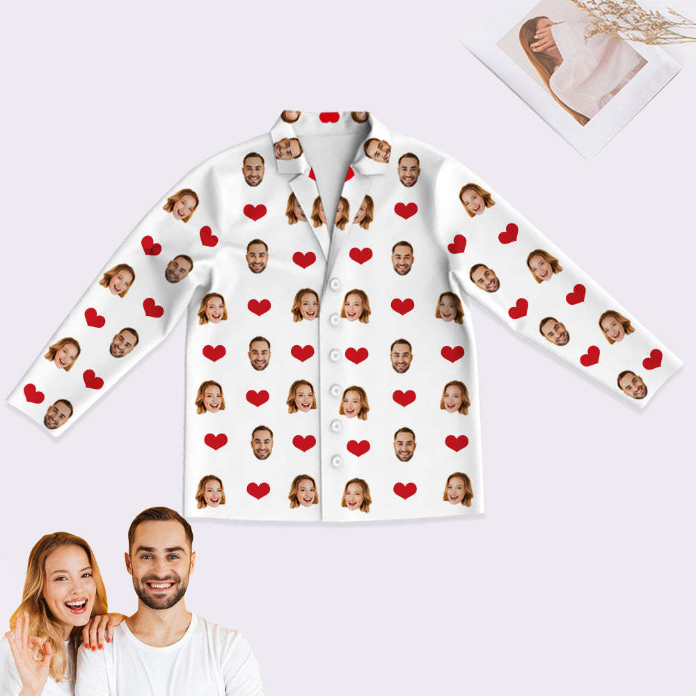 Personalisierte Schlafanzüge mit Gesicht Individuelle Schlafanzüge mit Foto Bequeme Nachtwäsche
