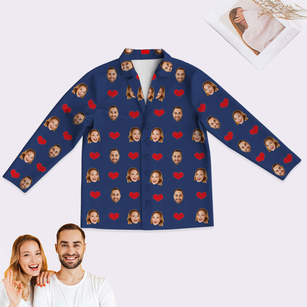 Personalisierte Schlafanzüge mit Gesicht Individuelle Schlafanzüge mit Foto Bequeme Nachtwäsche