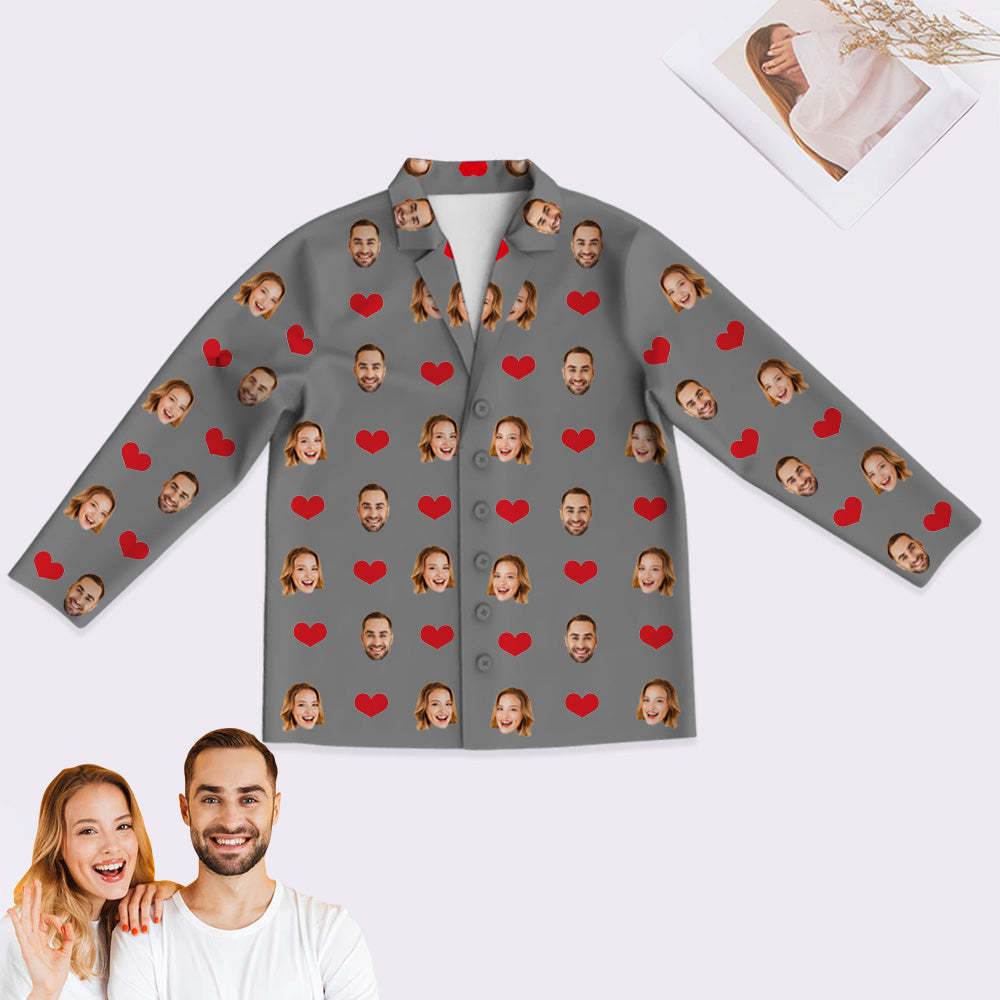 Personalisierte Schlafanzüge mit Gesicht Individuelle Schlafanzüge mit Foto Bequeme Nachtwäsche