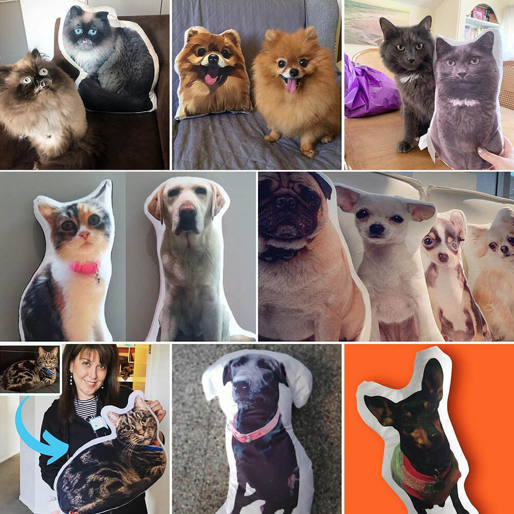 Individuelles Kissen Personalisiertes Gesicht Körperkissen Customized Haustier Kopfkissen