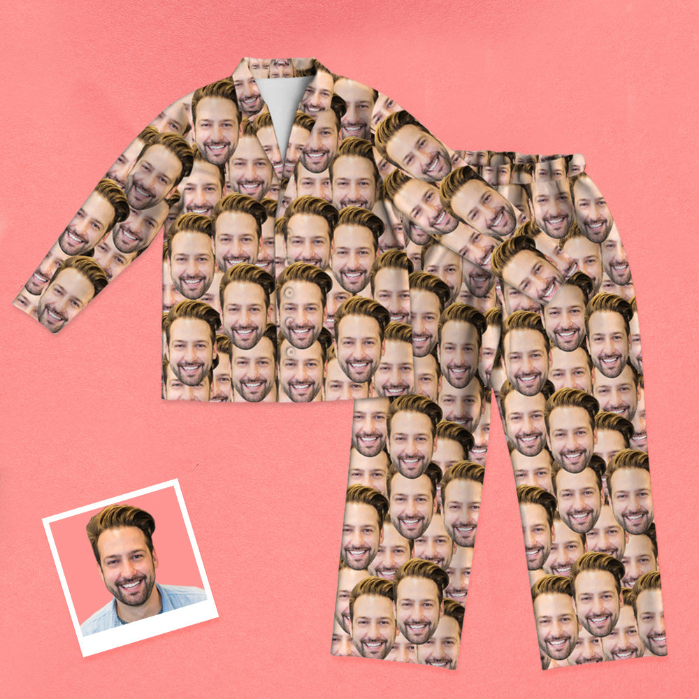 Personalisierte Schlafanzüge mit Gesicht Weihnachtsgeschenk
