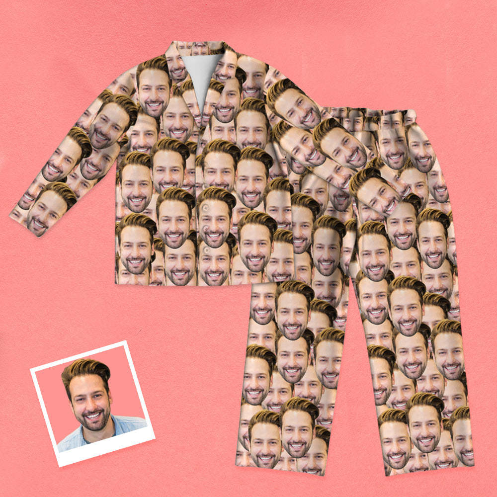Personalisierte Schlafanzüge mit Gesicht Weihnachtsgeschenk