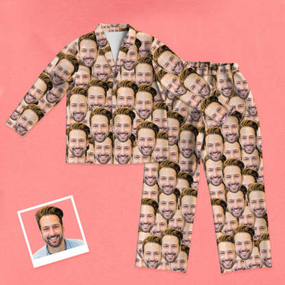 Personalisierte Schlafanzüge mit Gesicht Weihnachtsgeschenk