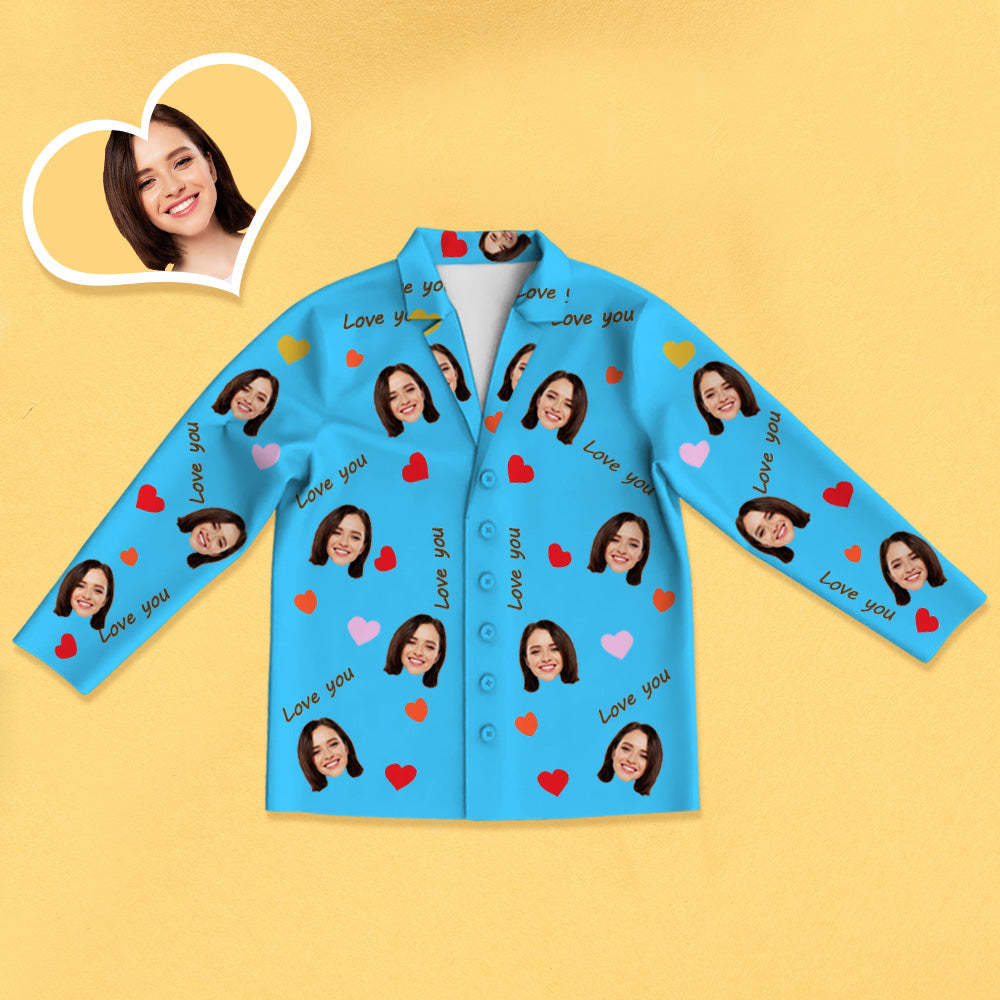 Personalisierter Schlafanzug mit Foto Individuelle Nachtwäsche Jahrestagsgeschenk