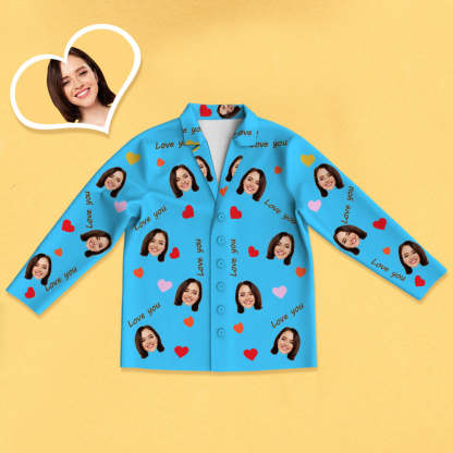 Personalisierter Schlafanzug mit Foto Individuelle Nachtwäsche Jahrestagsgeschenk