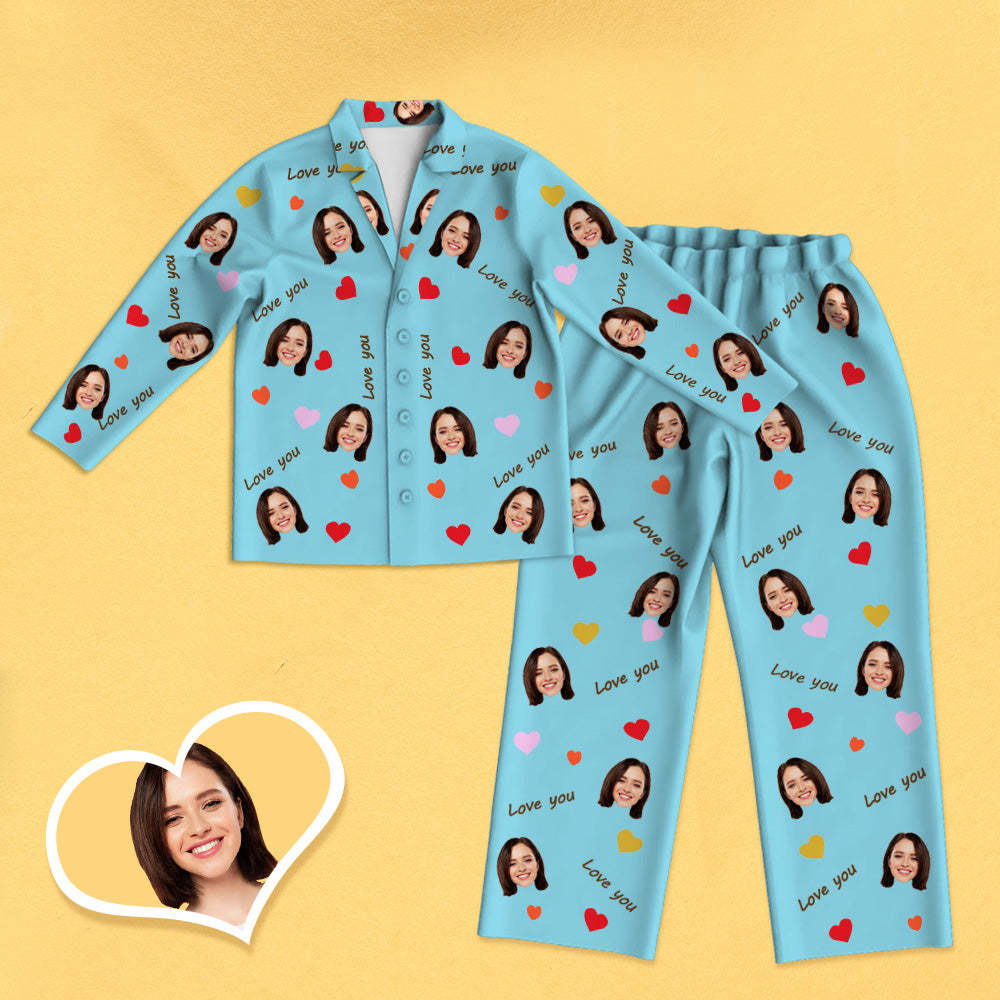 Personalisierter Schlafanzug mit Foto Individuelle Nachtwäsche Jahrestagsgeschenk