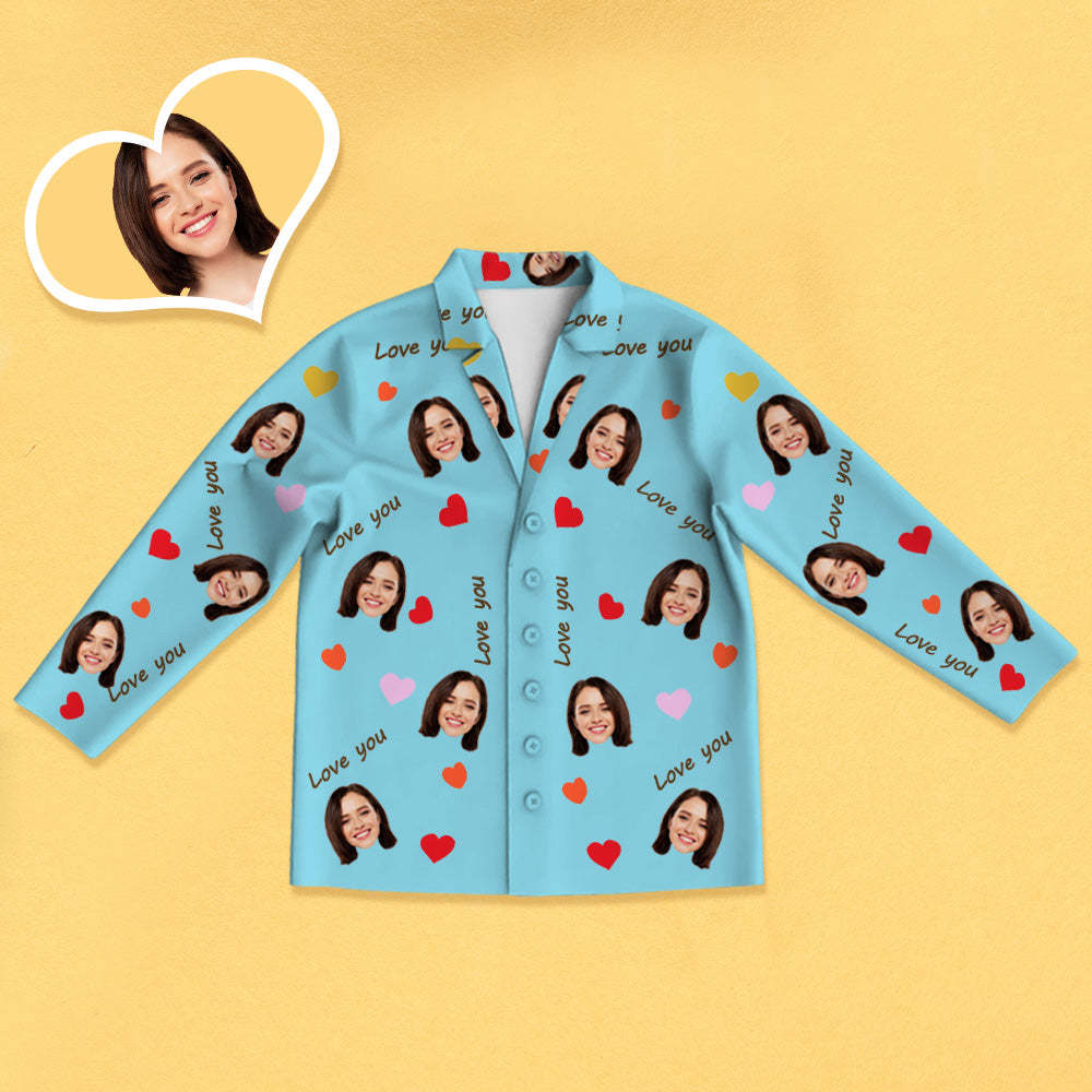 Personalisierter Schlafanzug mit Foto Individuelle Nachtwäsche Jahrestagsgeschenk