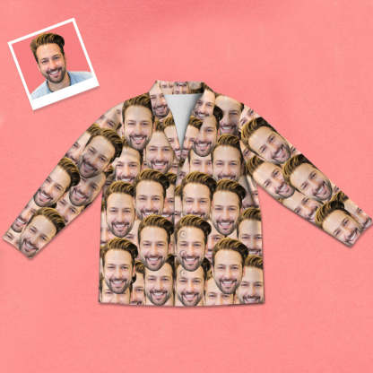 Personalisierte Schlafanzüge mit Gesicht Weihnachtsgeschenk