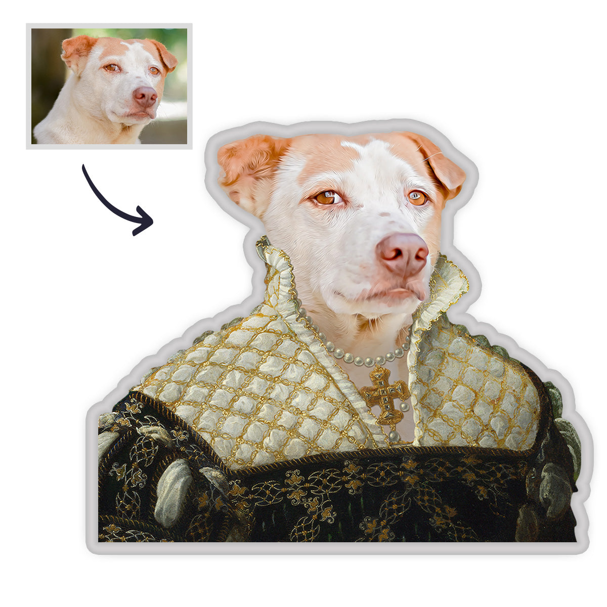 Personalisiertes Haustier Portrait Kissen Individuelles MiniMe Kissen 