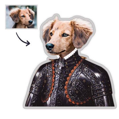 Haustier Portrait Kissen Astronaut König MiniMe Kissen Royal Haustier Körperpuppen Kissen Gesichtskissen Einzigartiges Geschenk