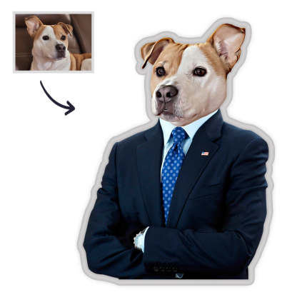 Haustier Porträt Kissen Königin Haustier MiniMe Kissen Königliches Haustier Körperkissen Gesichtskissen