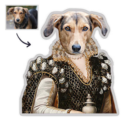 Haustier Porträt Kissen Königin Haustier MiniMe Kissen Königliches Haustier Körperkissen Gesichtskissen