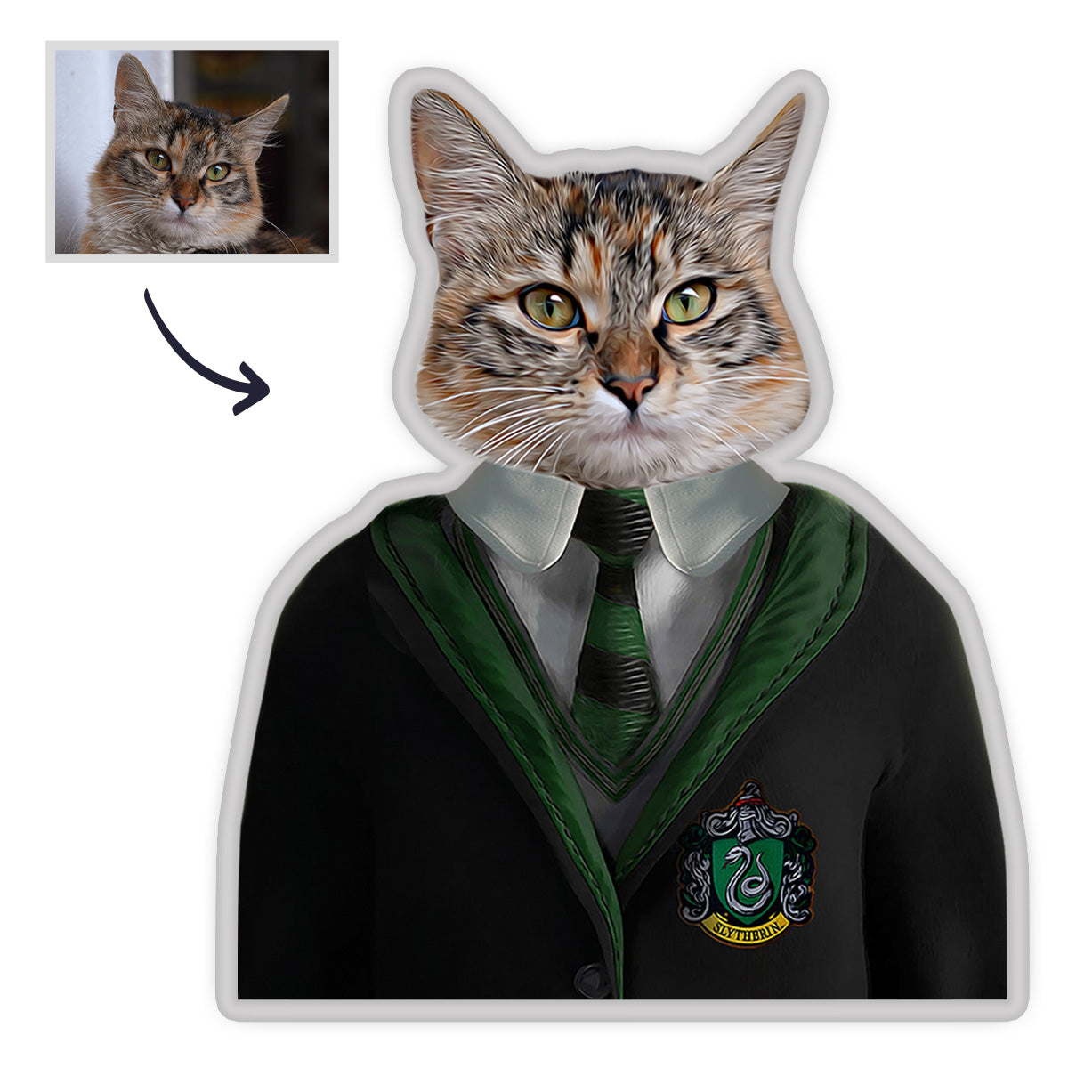 Haustier Porträt Kissen Königin Haustier MiniMe Kissen Königliches Hau