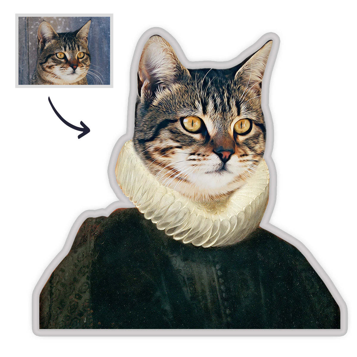 Individuelles Haustier Porträt Kissen Personalisiertes MiniMe Kissen Allgemeines Haustier Körperkissen