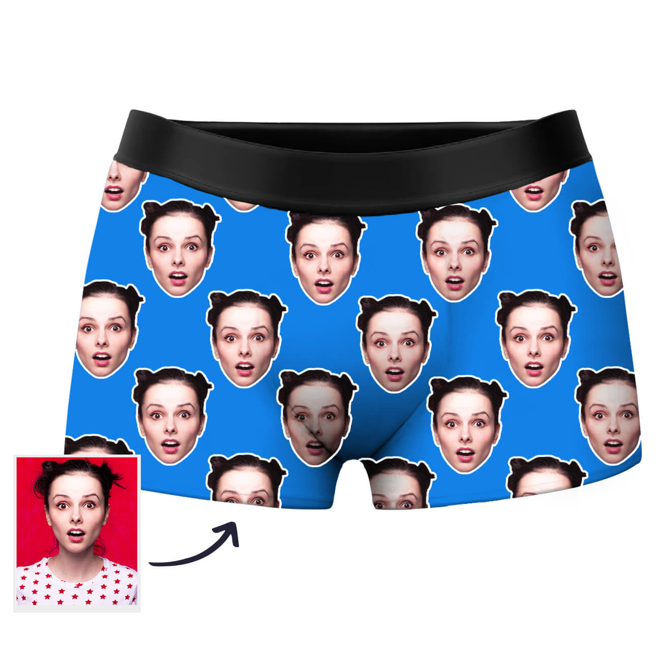 Personalisierte Boxershorts für Ehemann Personalisierte Gesicht Boxershorts Herren Foto Boxershorts