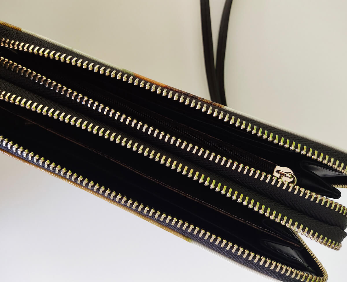 Geschenk Für Mama Personalisierte Foto-Geldbörse Für Frauen Zwei Reißverschlussfächer Leder Lange Geldbörse