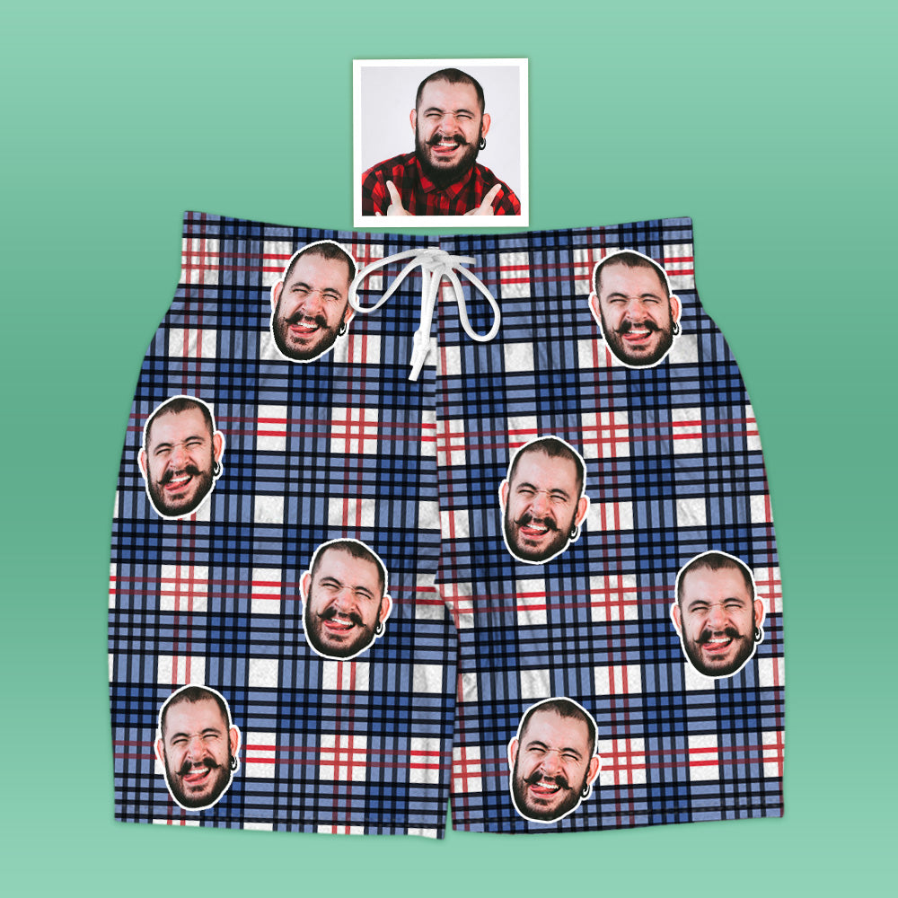 Personalisierte Foto Pyjamas Heim Schlafanzug Custom Face Kurzarm Pyjamas Weihnachtsgeschenk
