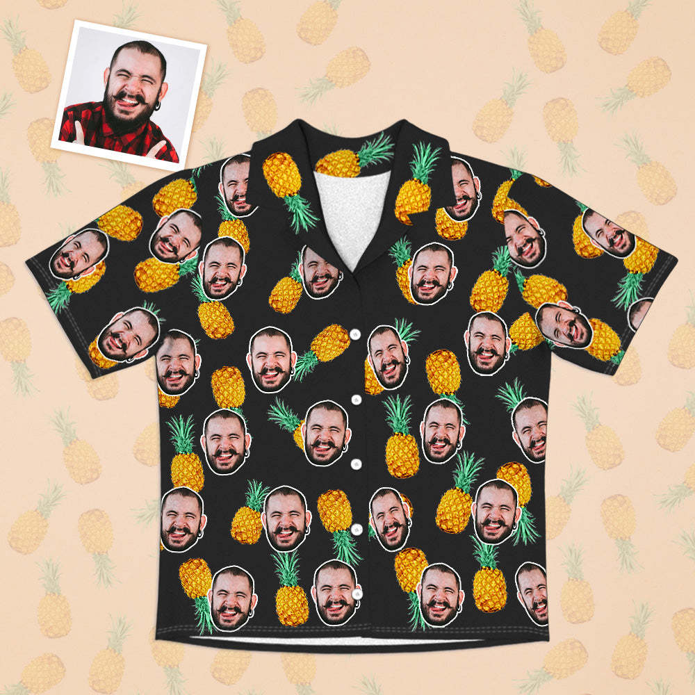 Personalisierte Gesicht Kurzarm Pyjamas Sommer Pyjamas Personalisierte Hawaii Stil Pyjamas mit Gesicht