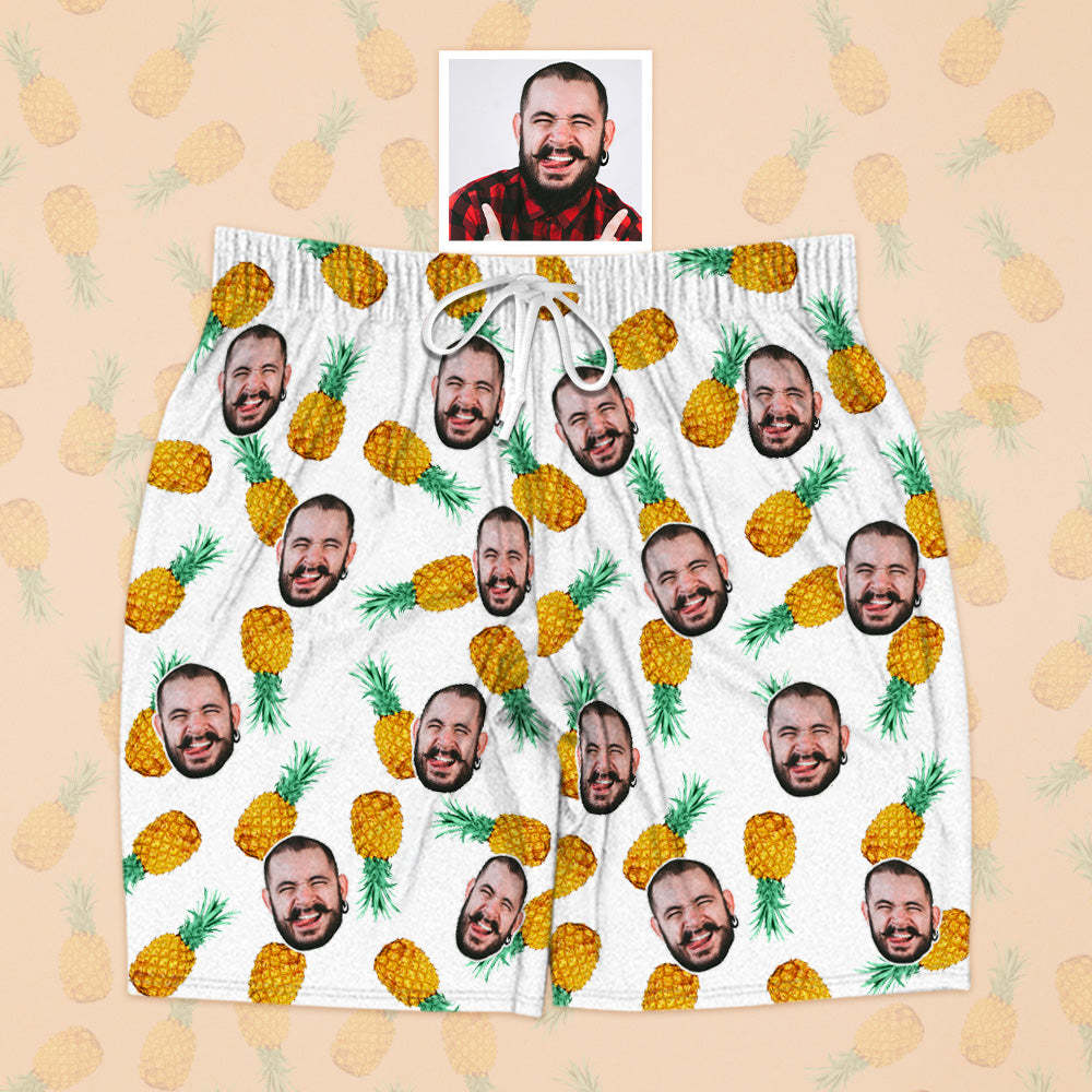 Personalisierte Gesicht Kurzarm Pyjamas Sommer Pyjamas Personalisierte Hawaii Stil Pyjamas mit Gesicht