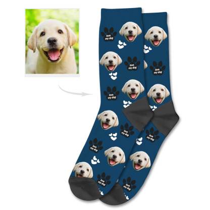Personalisierte Hundegesicht Socken Hundefoto Auf Den Socken