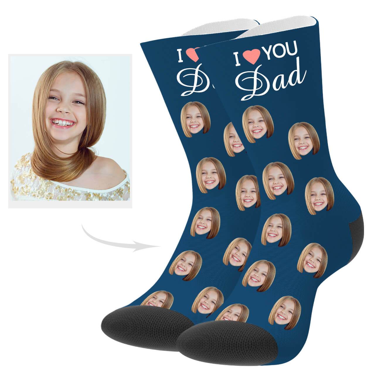 Personalisierte Socken Mit Gesicht Des Vaters Geschenk Zum Vatertag