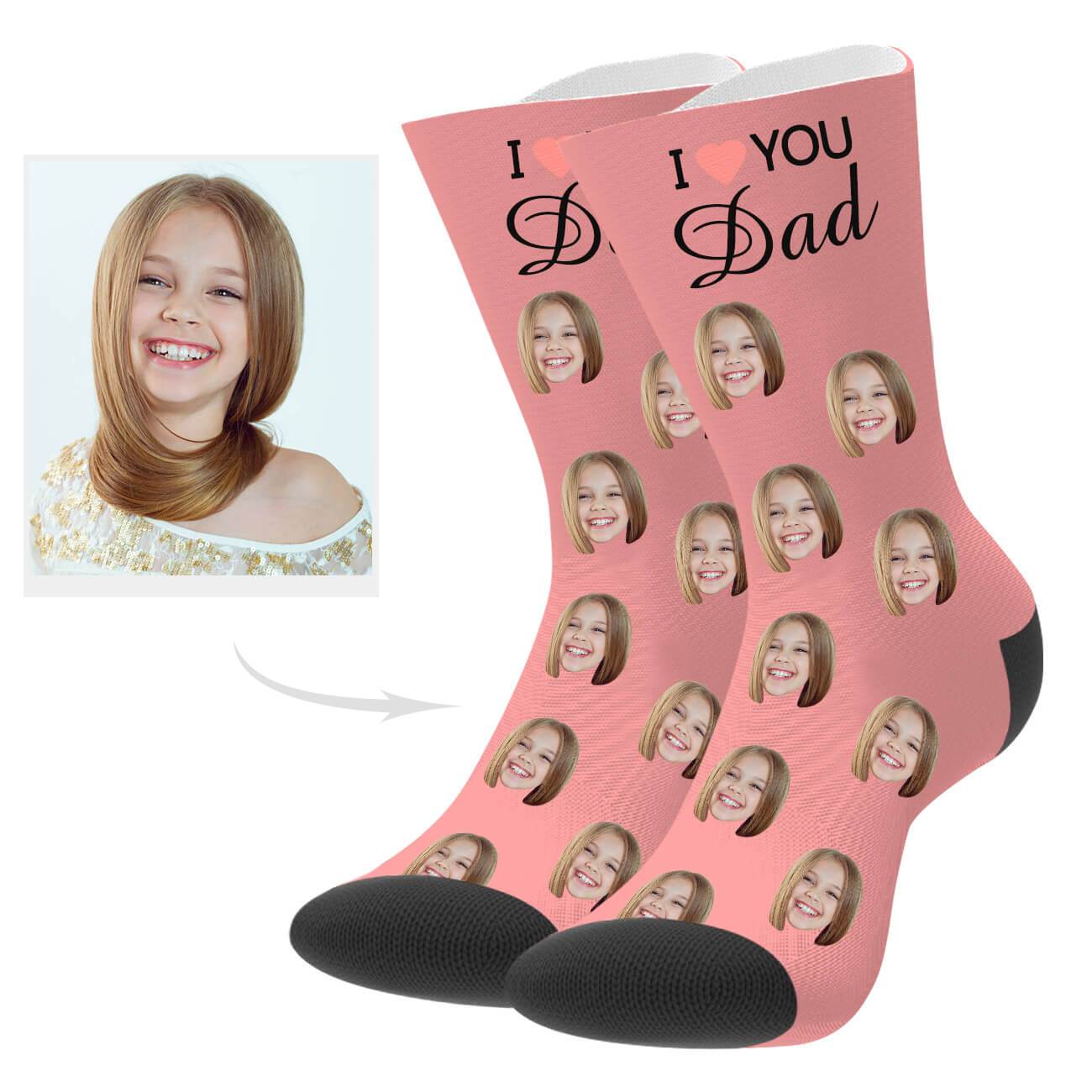 Personalisierte Socken Mit Gesicht Des Vaters Geschenk Zum Vatertag