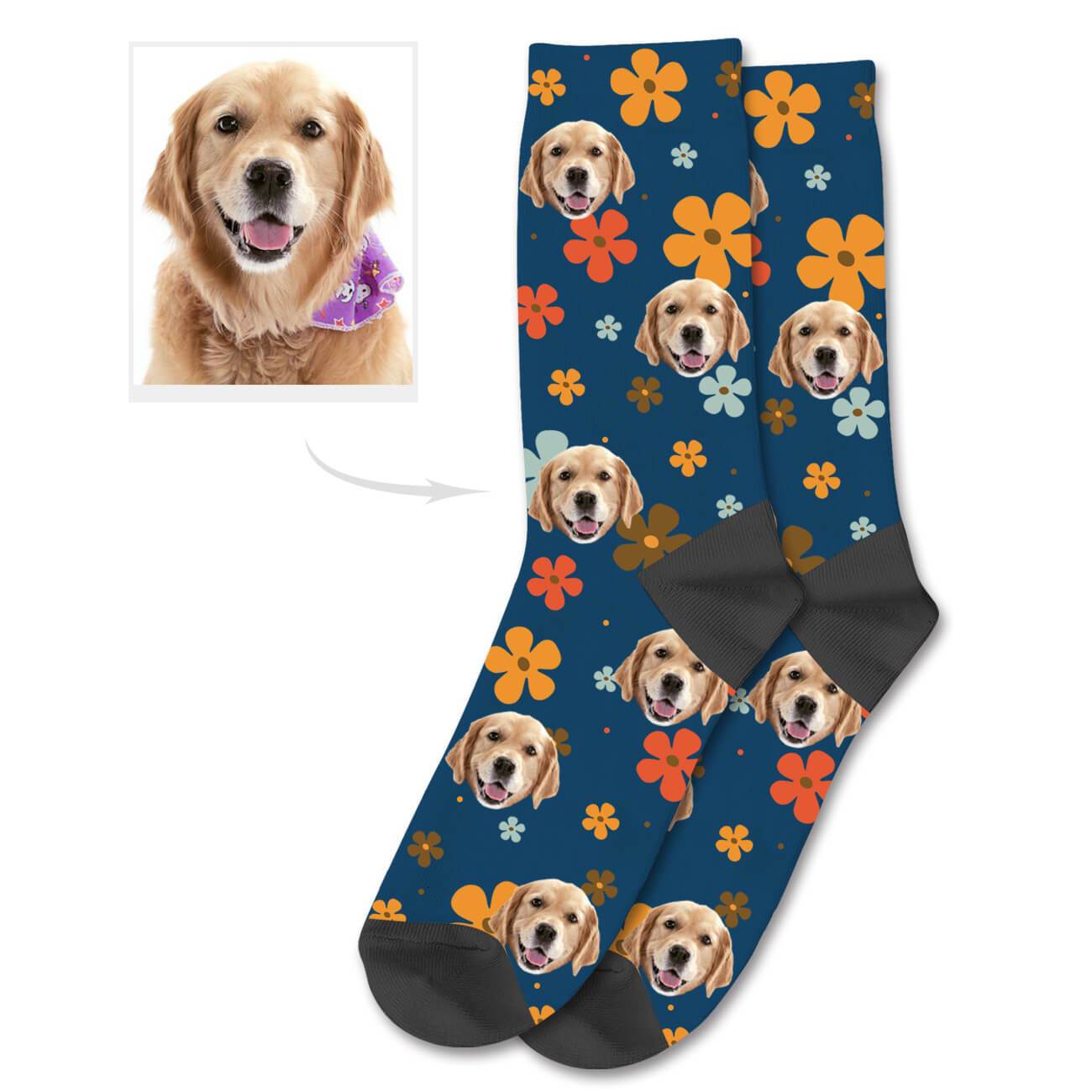 Personalisierte Hundesocken Individuelle Socken Mit Foto Deines Hundes