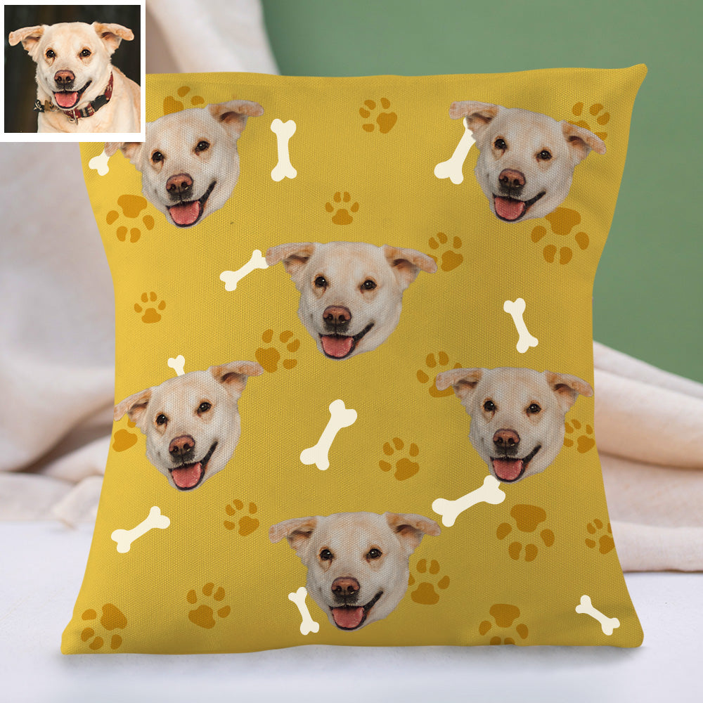 Personalisiertes Hundegesicht Kissen Dekorativer Kissenbezug Haustier Gesichtskissen Wohnkissen Individuelles Geschenk