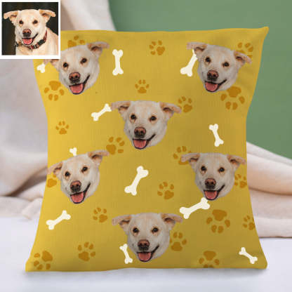 Personalisiertes Hundegesicht Kissen Dekorativer Kissenbezug Haustier Gesichtskissen Wohnkissen Individuelles Geschenk