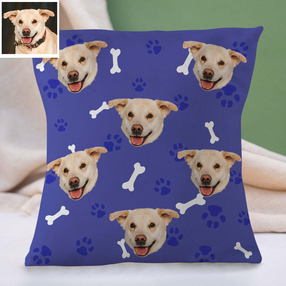 Personalisiertes Hundegesicht Kissen Dekorativer Kissenbezug Haustier Gesichtskissen Wohnkissen Individuelles Geschenk